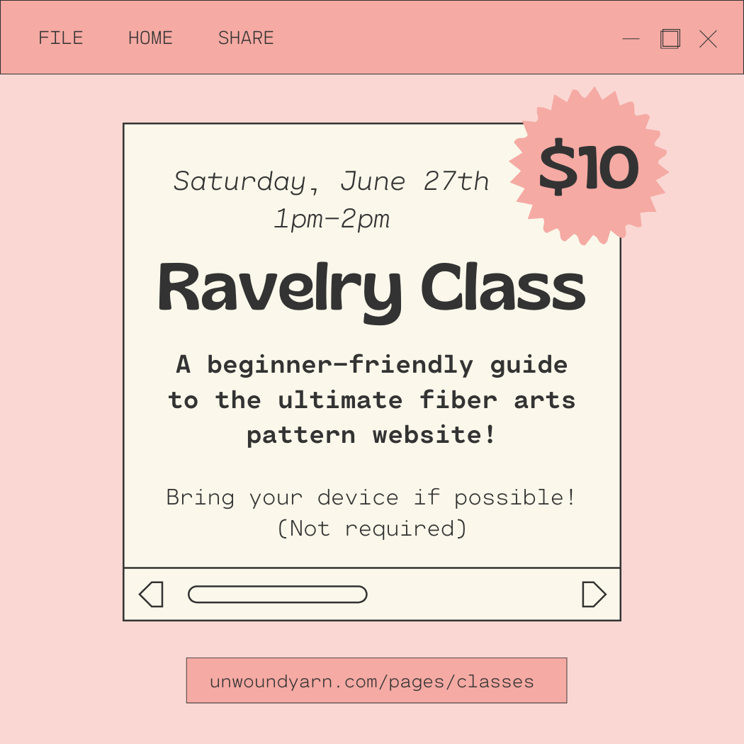 Ravelry Class Sign-Up