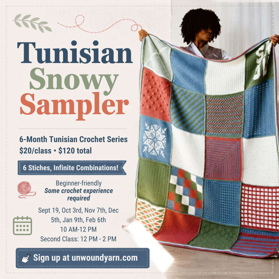 Tunisian Snowy Sampler Class