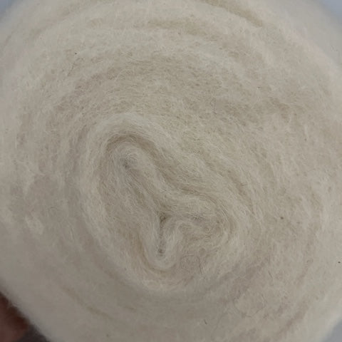 Alpaca Roving - Natural White