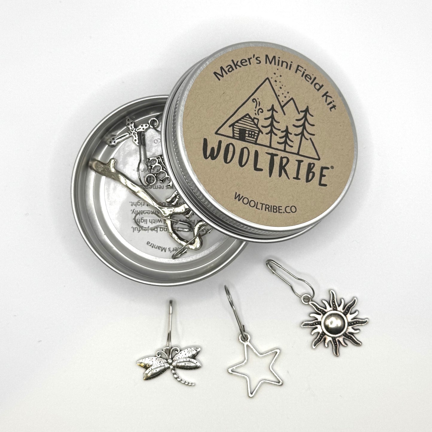 Maker's Field Kit Stitch Marker Tin